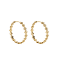 Flower Hoop Earrings