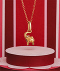 Elephant Charm + Miss Long Necklace