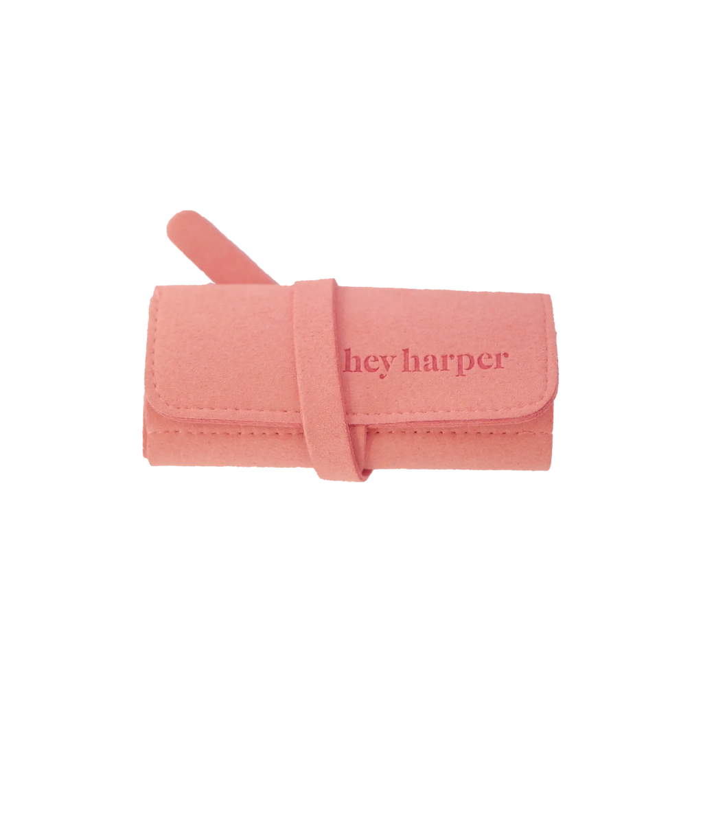 Travel Pouch - Coral Jewelry Case