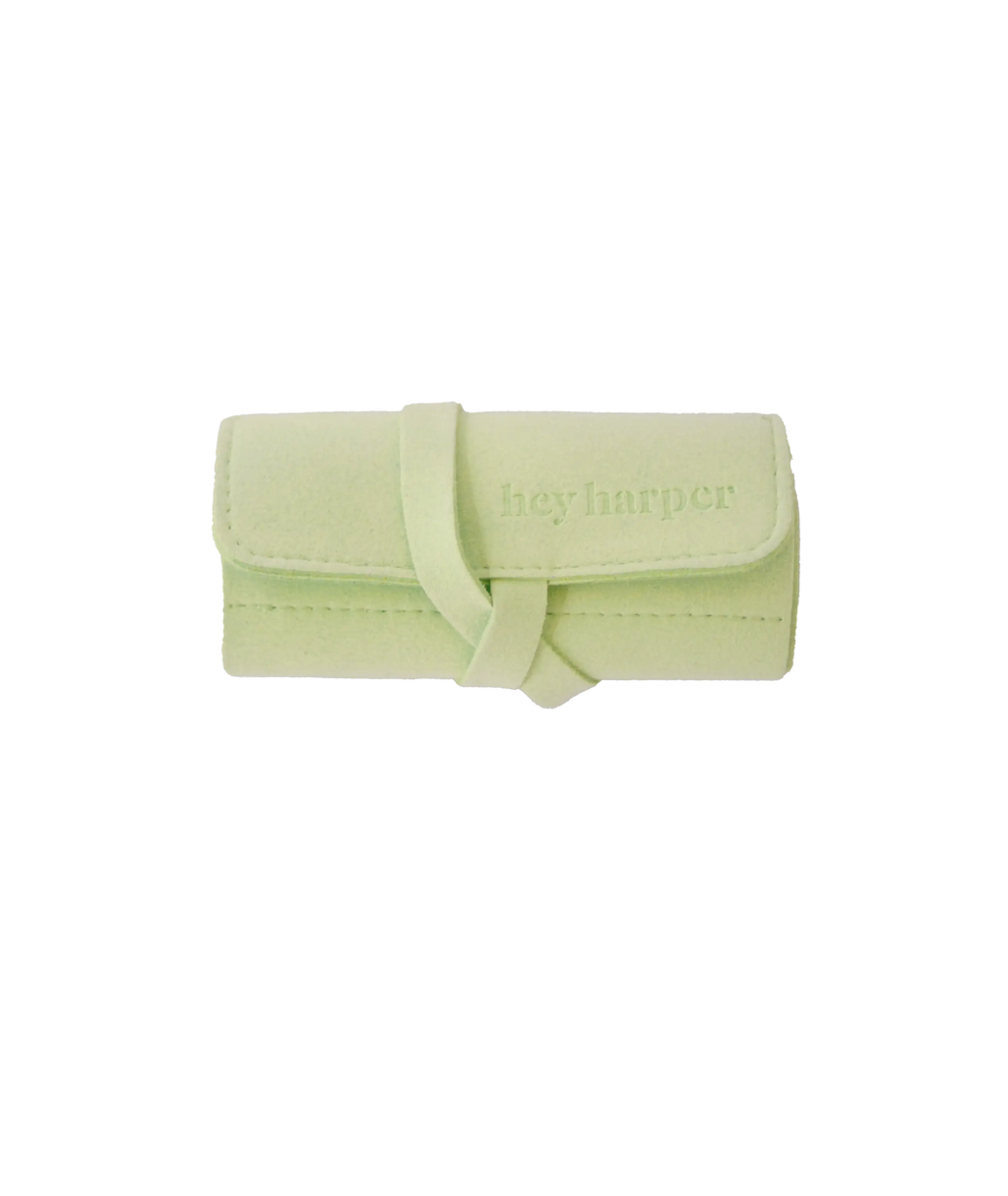 Travel Pouch - Mint Jewelry Case
