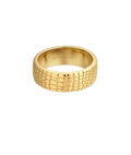Crocodile Print Band Ring