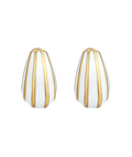 White & Gold Earrings