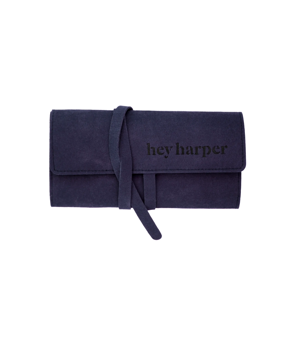 Weekender Pouch - Blue Jewelry Case