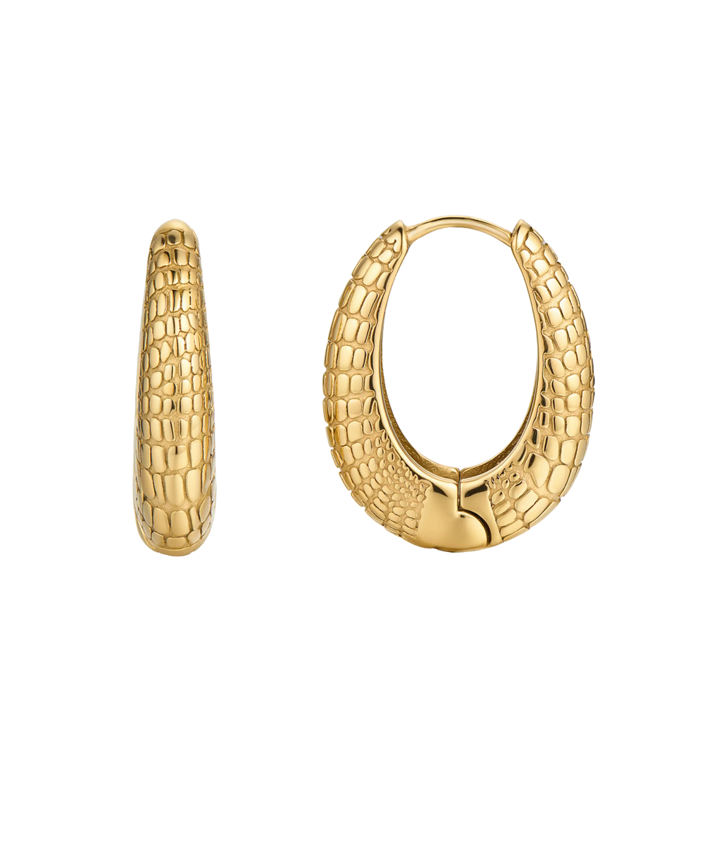 Crocodile Print Bella Earrings