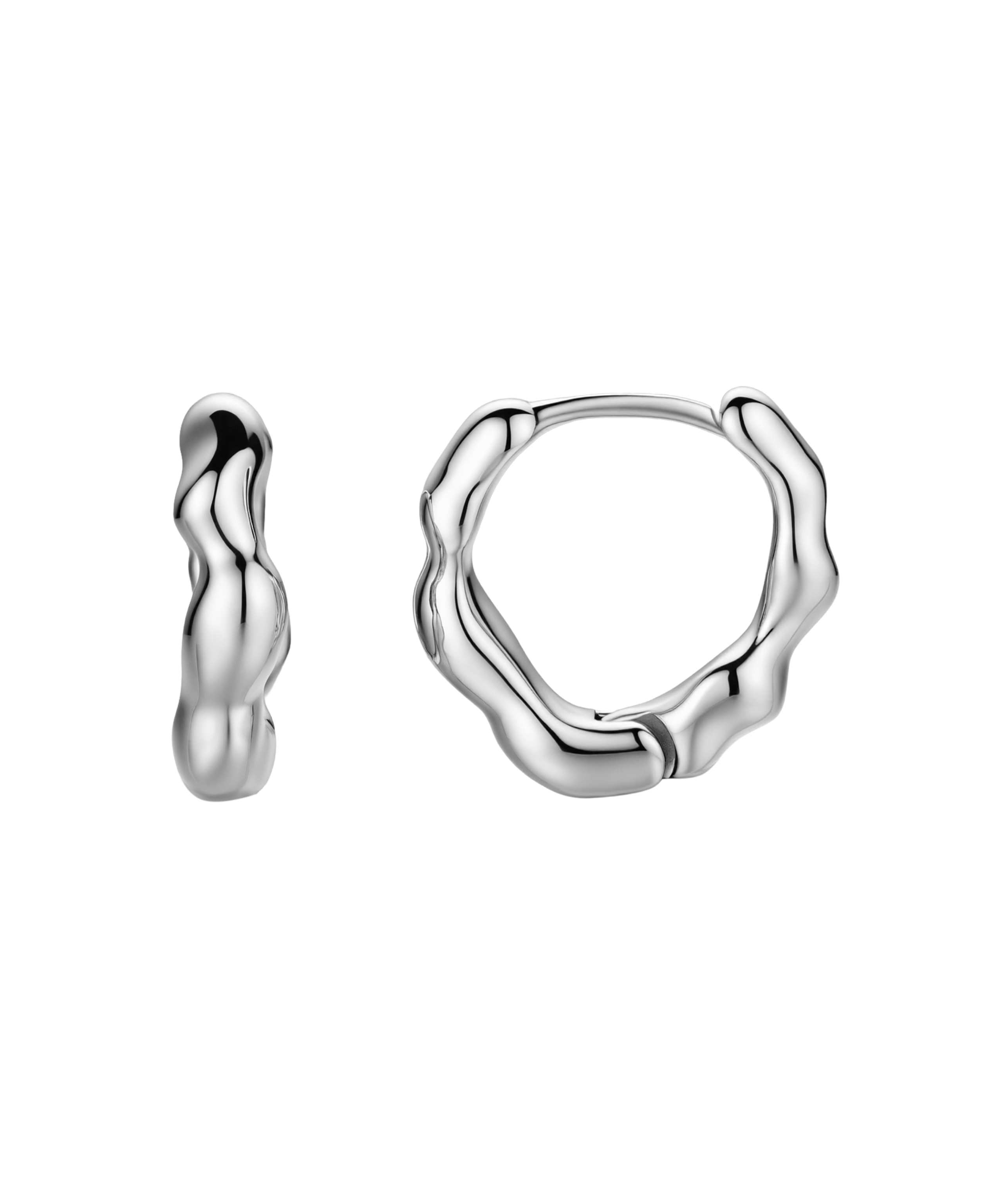 Dazzling Small Silver Earrings