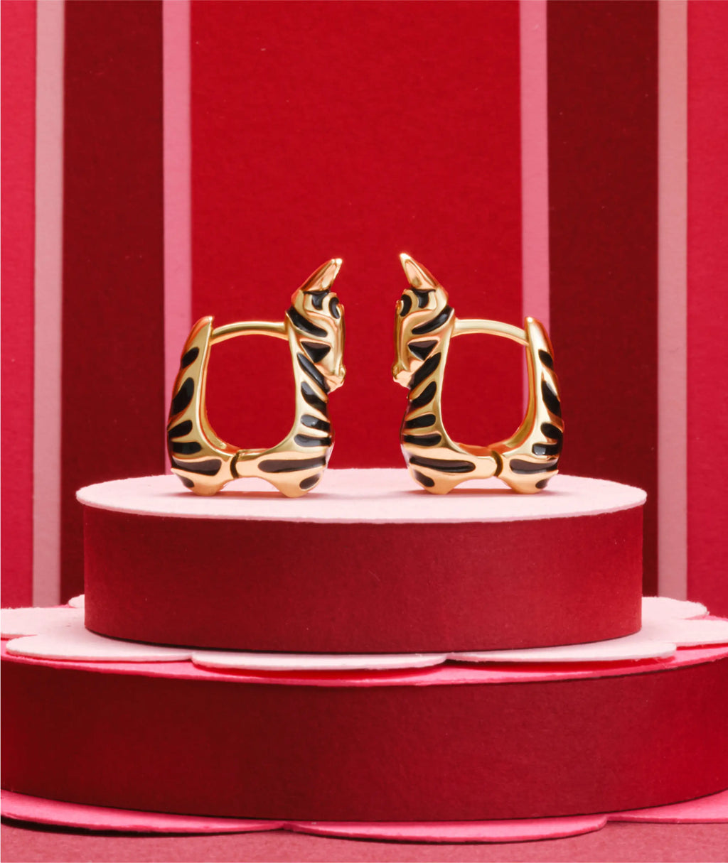 Zebra Earrings