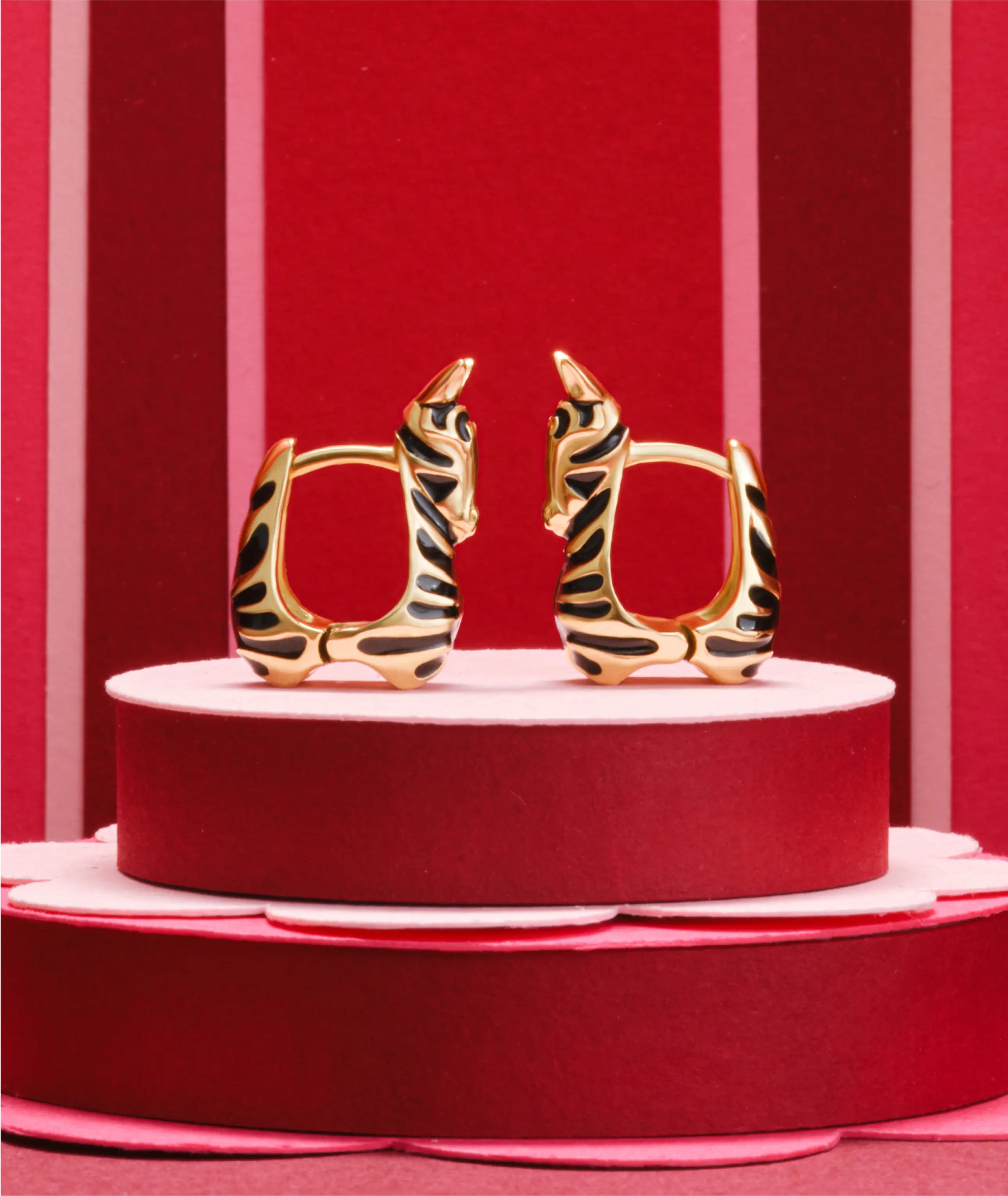 Zebra Earrings