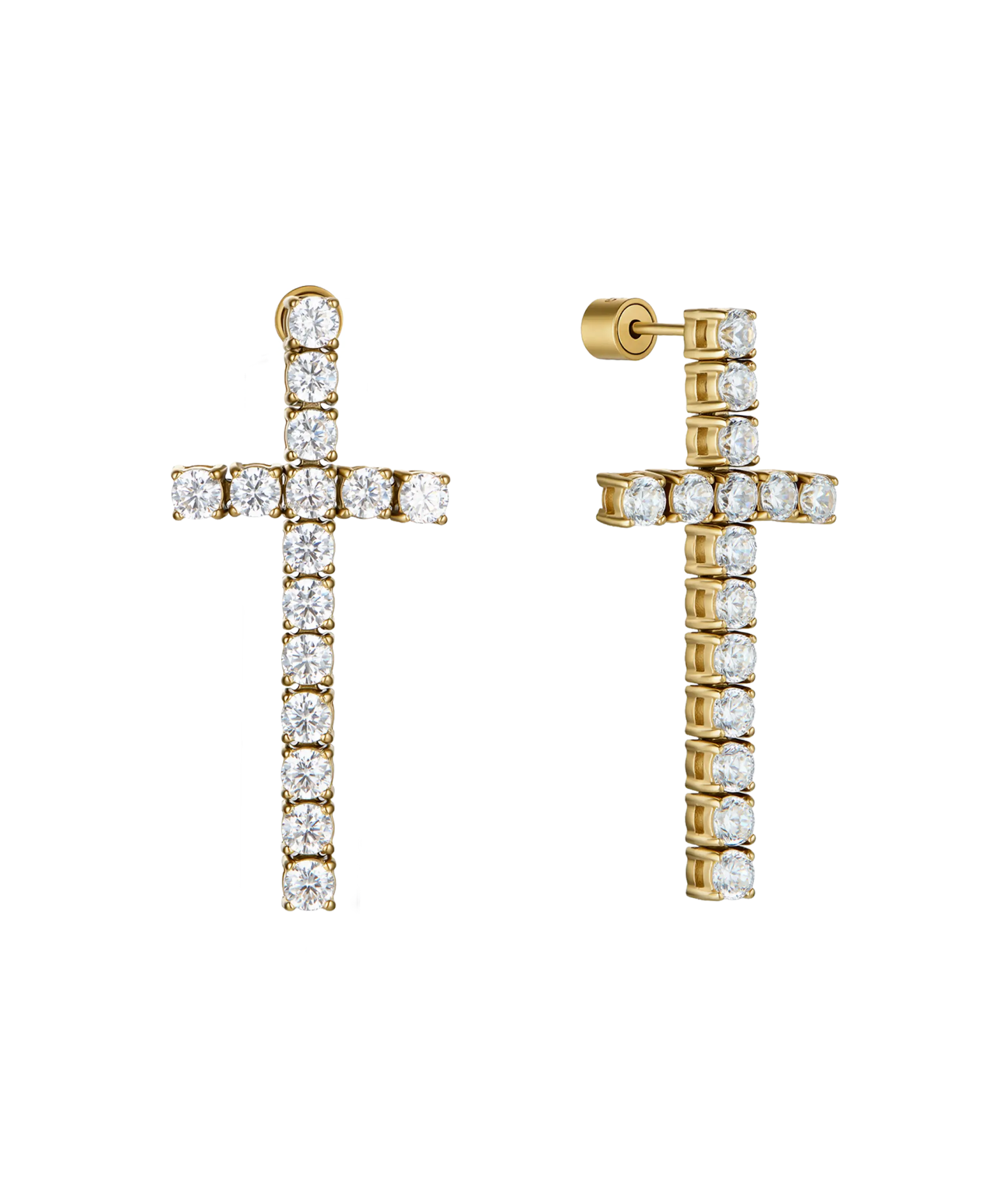 Crystal Faith Stud Earrings
