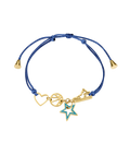 Blue & Gold Basketball Bracelet