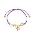 Purple & Gold Basketball Bracelet