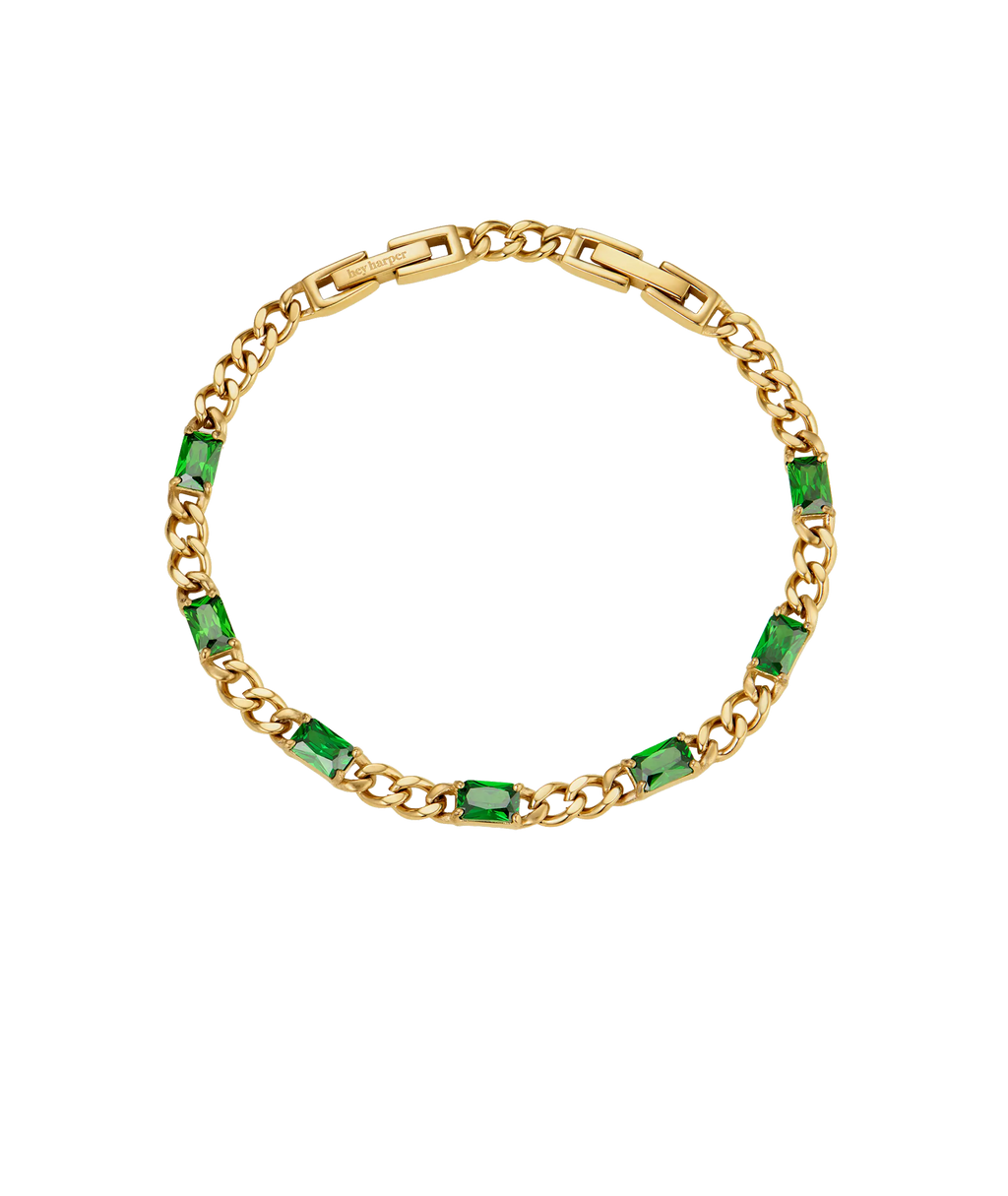 Allegra Green & Gold Bracelet