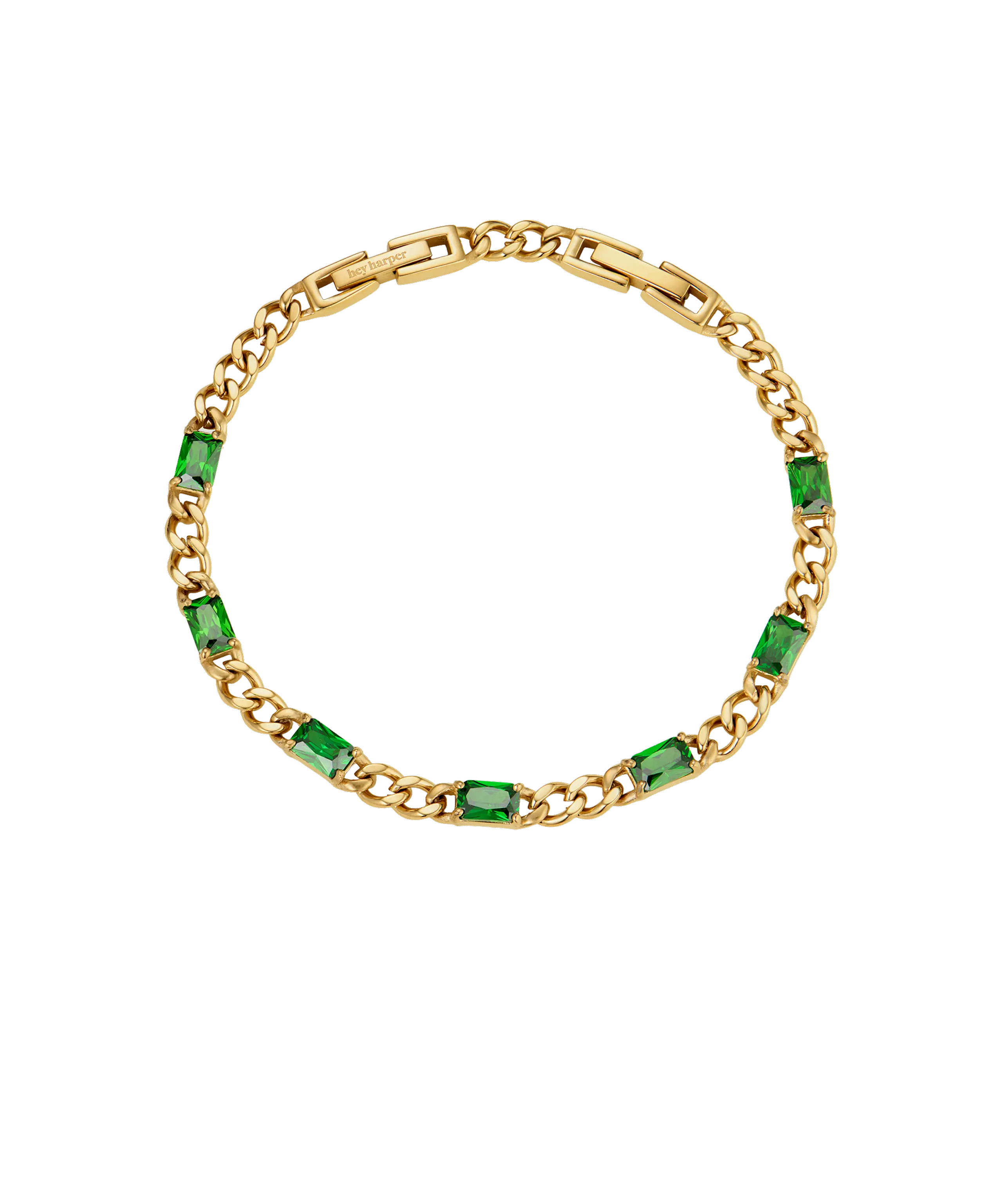 Allegra Green & Gold Bracelet