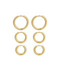 Triple Hoops Set