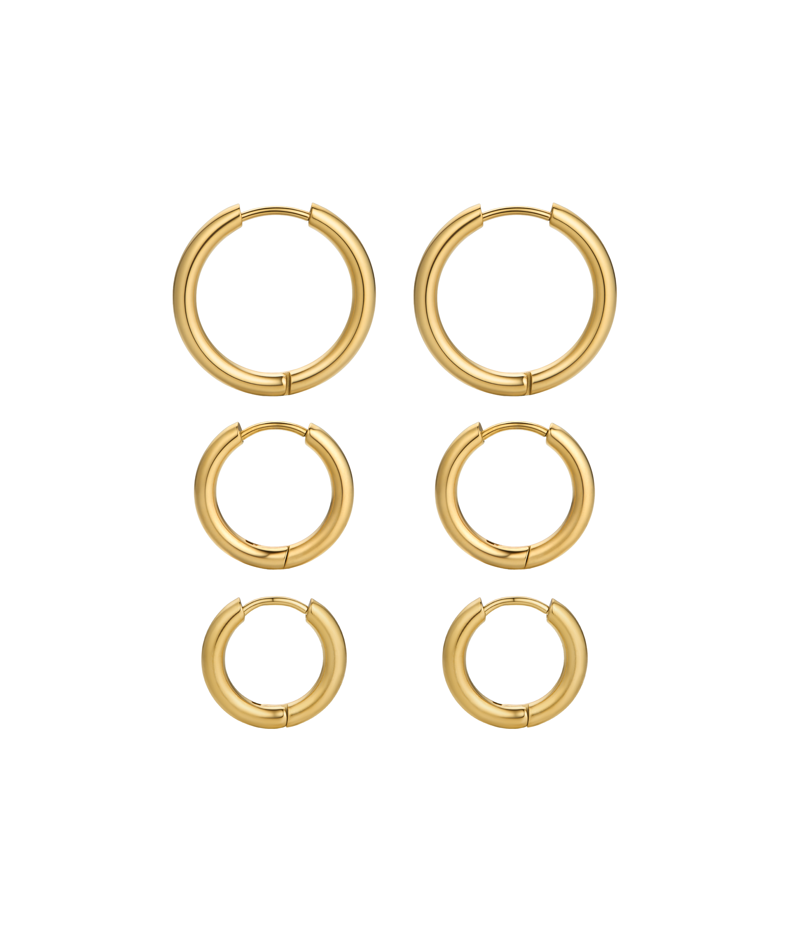 Triple Hoops Set