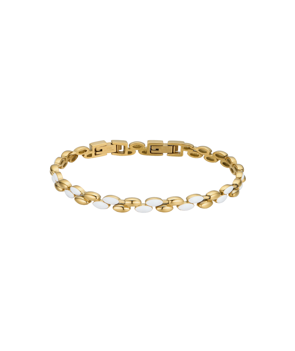 White & Gold Bracelet
