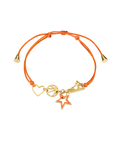 Orange & Gold Basketball Bracelet