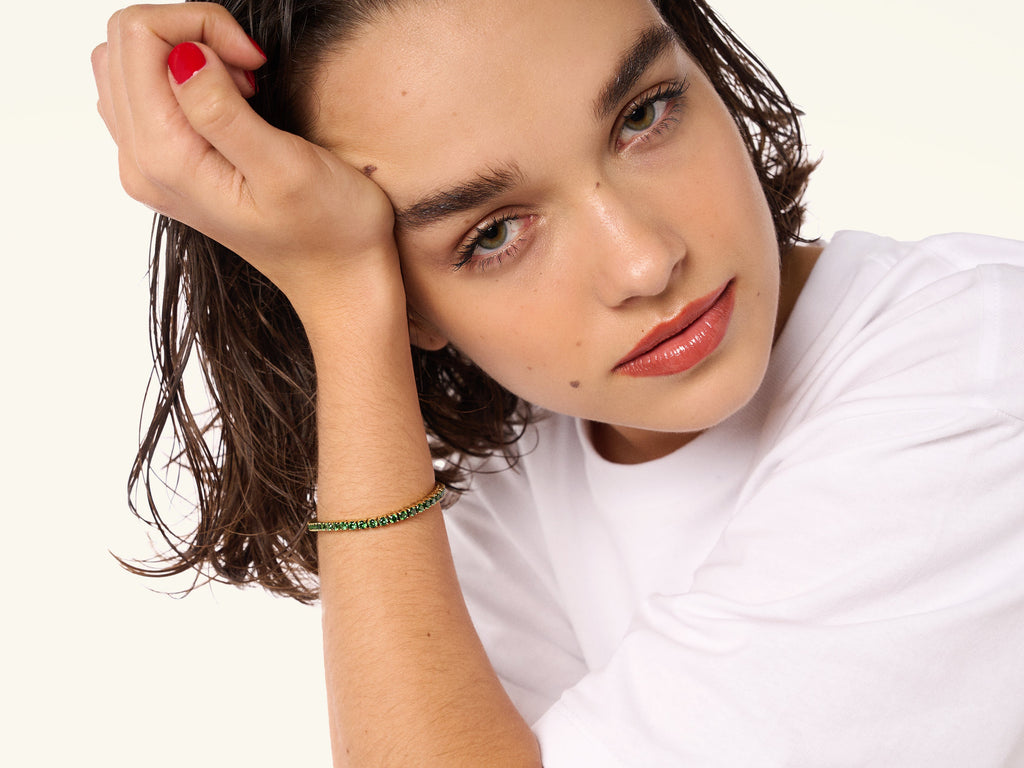 Aurea Green Tennis Bracelet