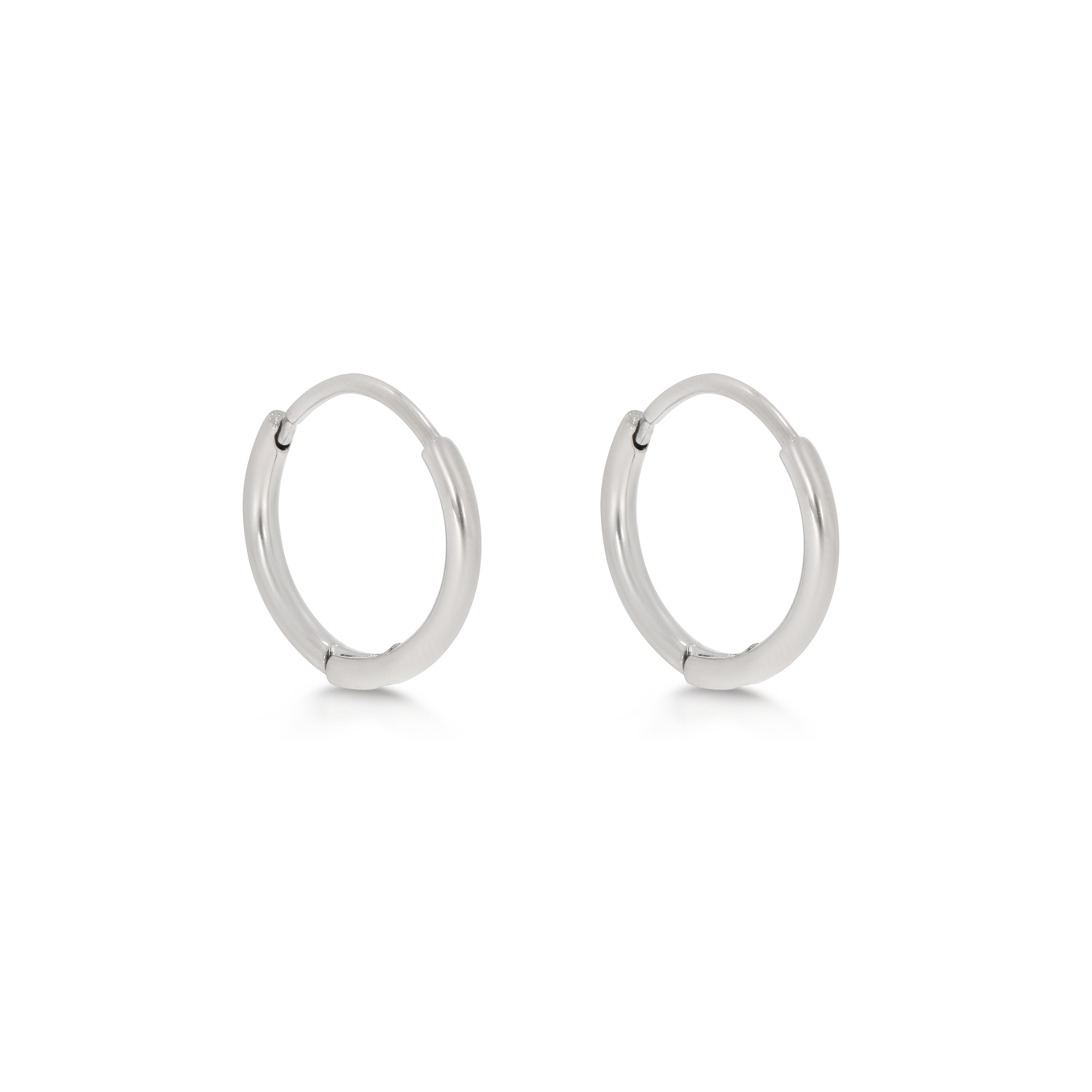 Huggie Hoop Silver Earrings (8020806271244)