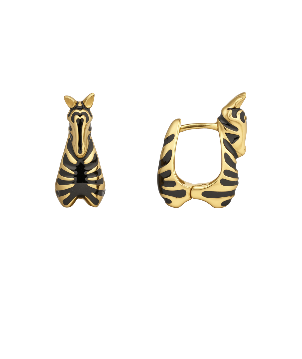 Zebra Earrings