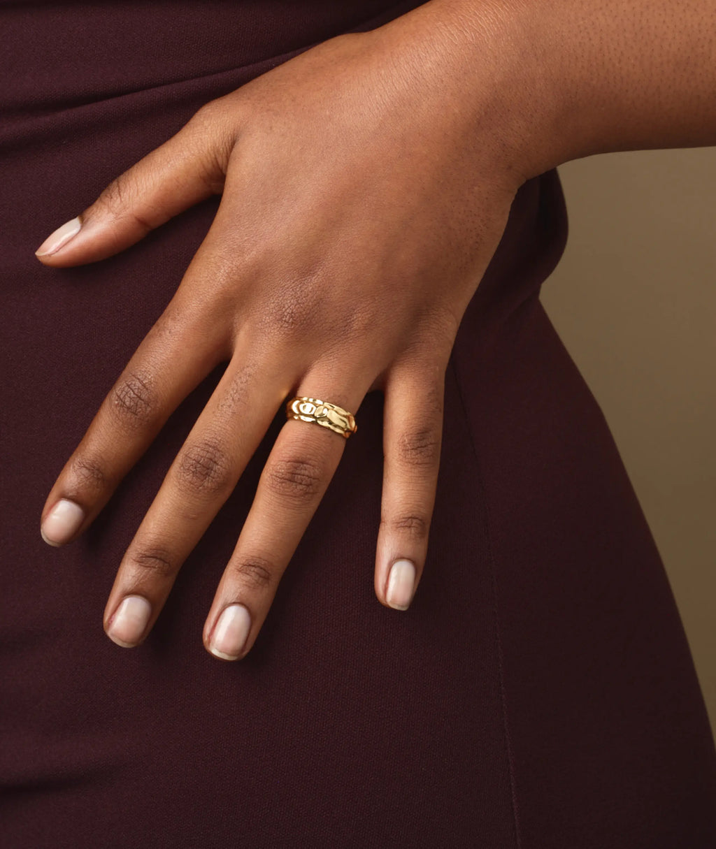 Hammered Band Ring