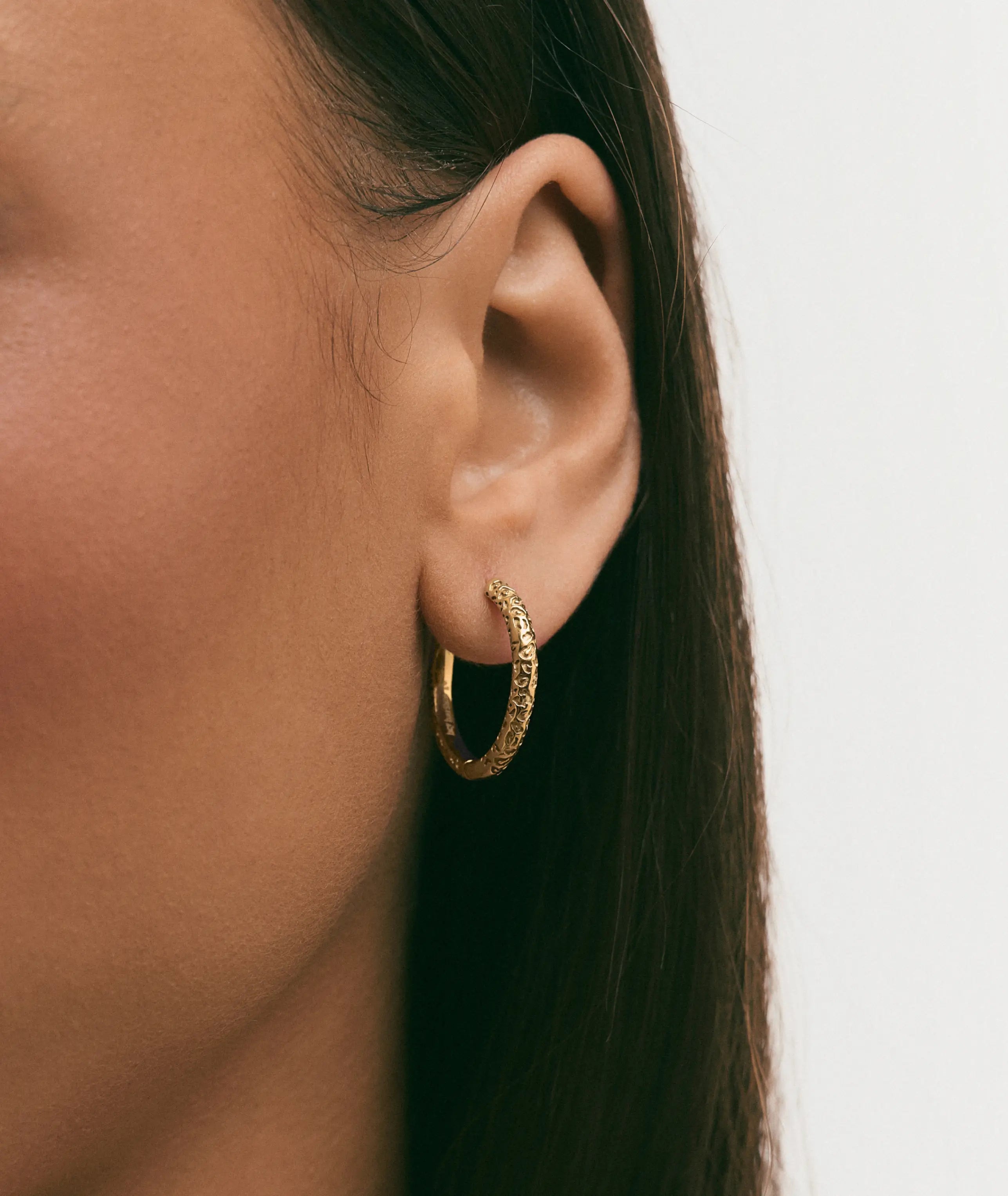 Leopard Print Large Hoop Earrings