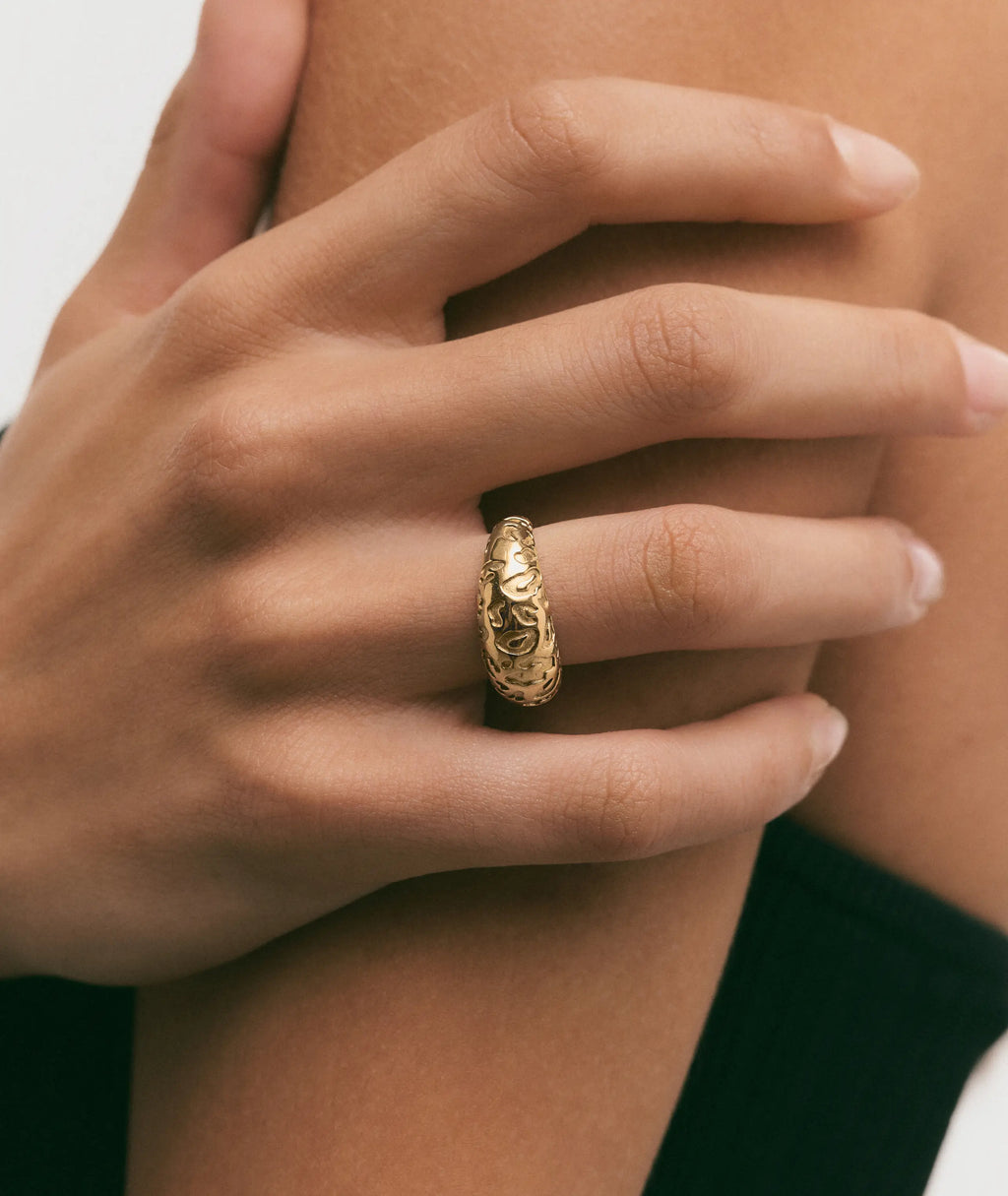 Leopard Print Rebecca Ring