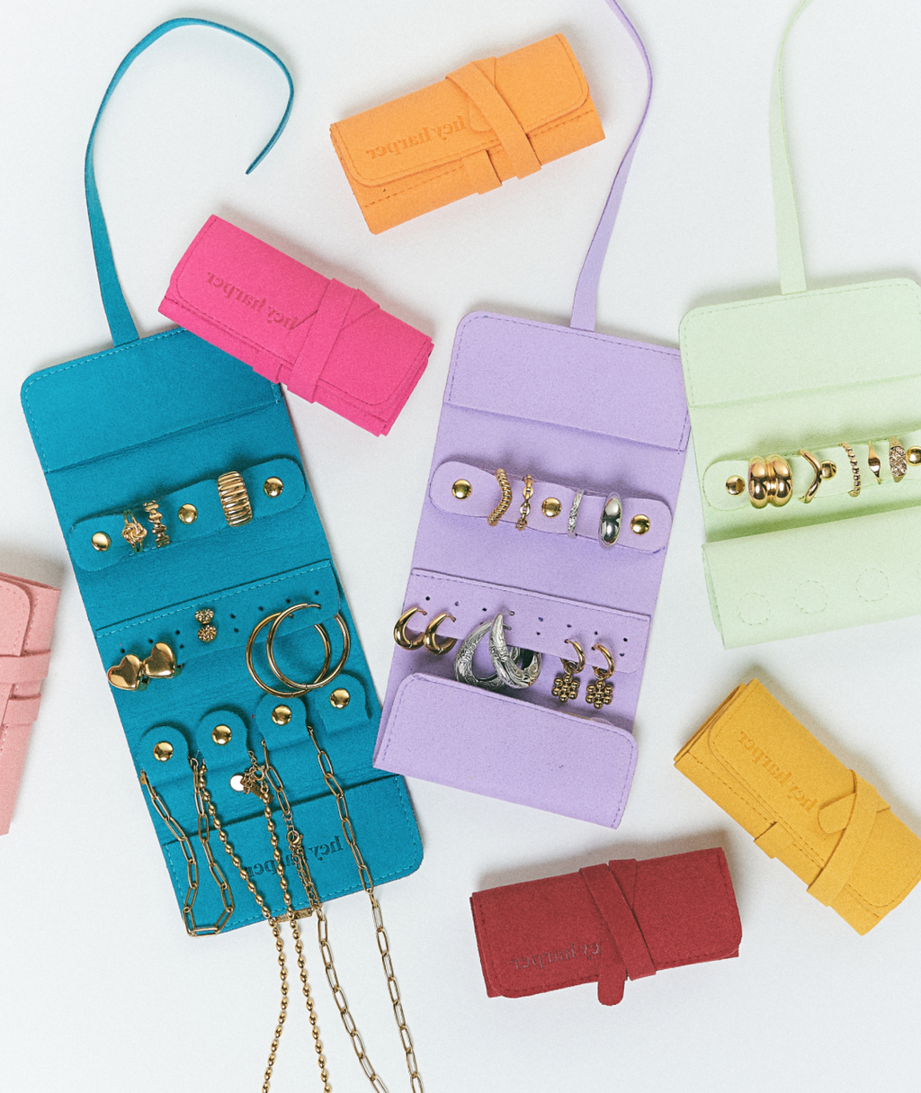 Travel Pouch - Teal Jewelry Case