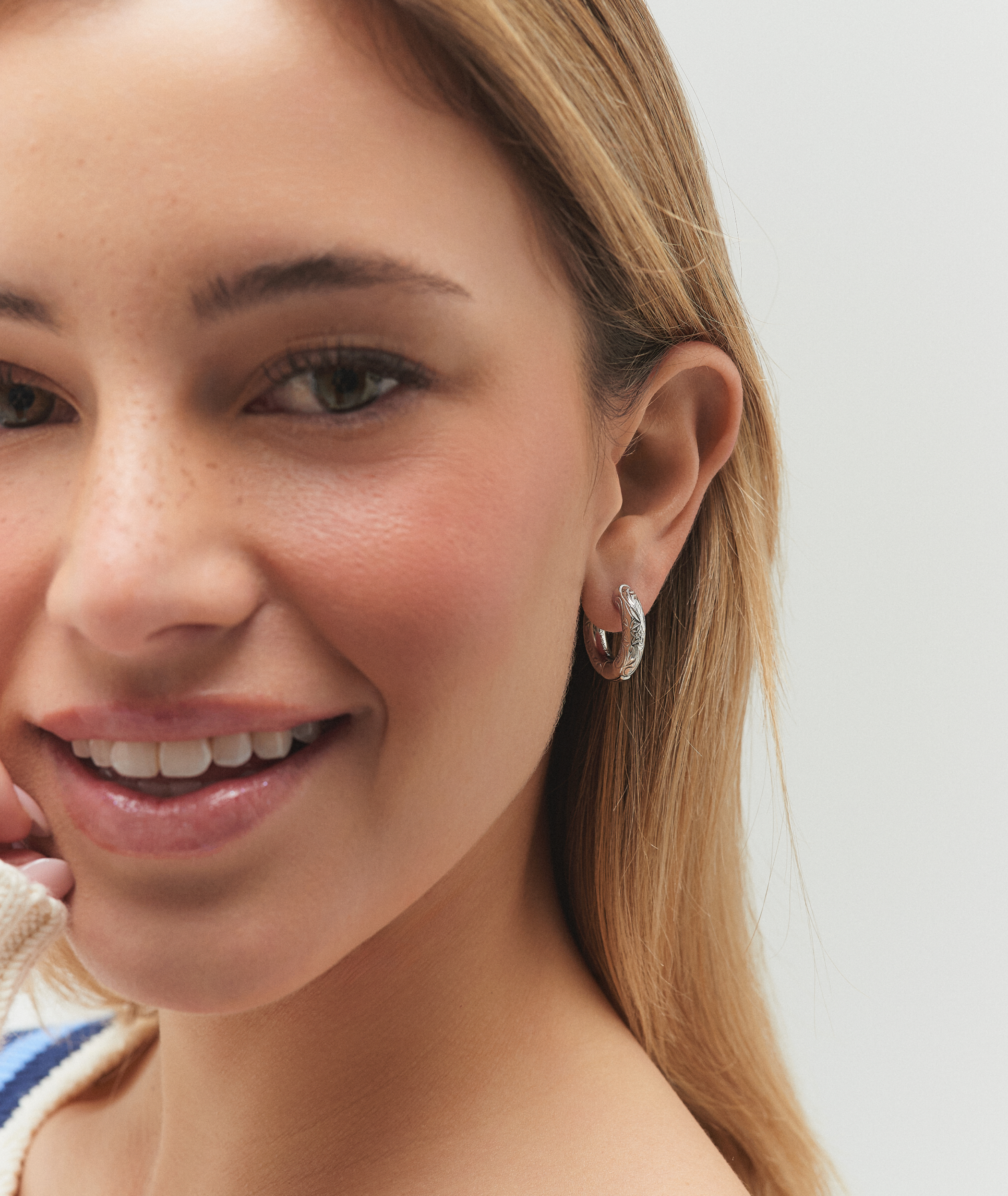 Daphne Nicole Silver Earrings