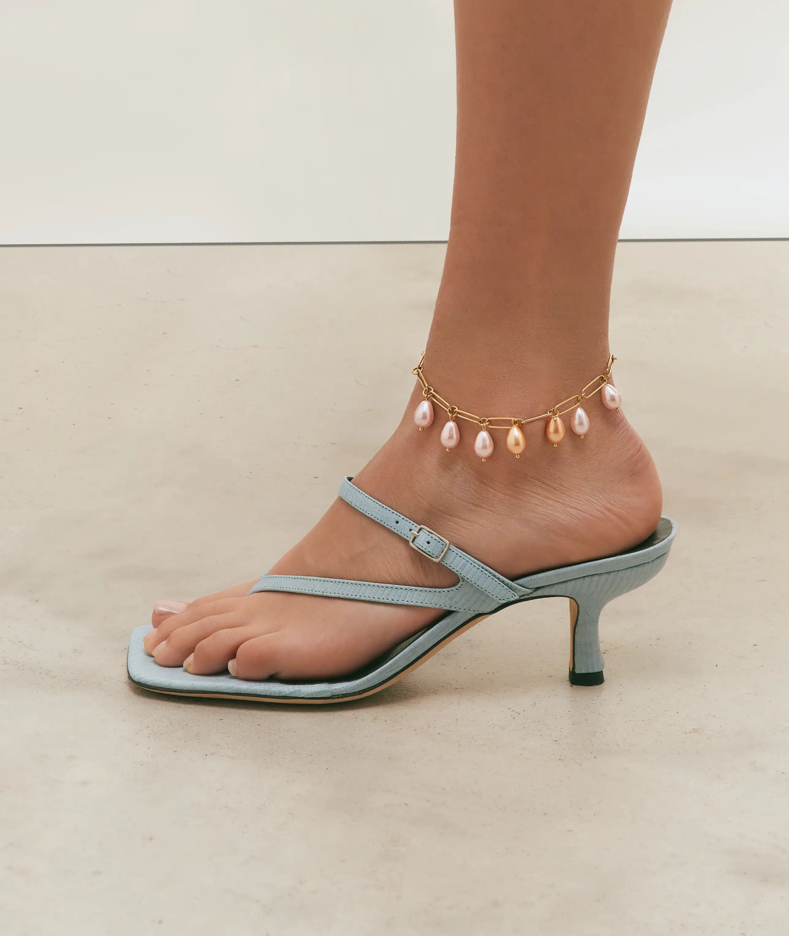 Pearl Dangle Anklet