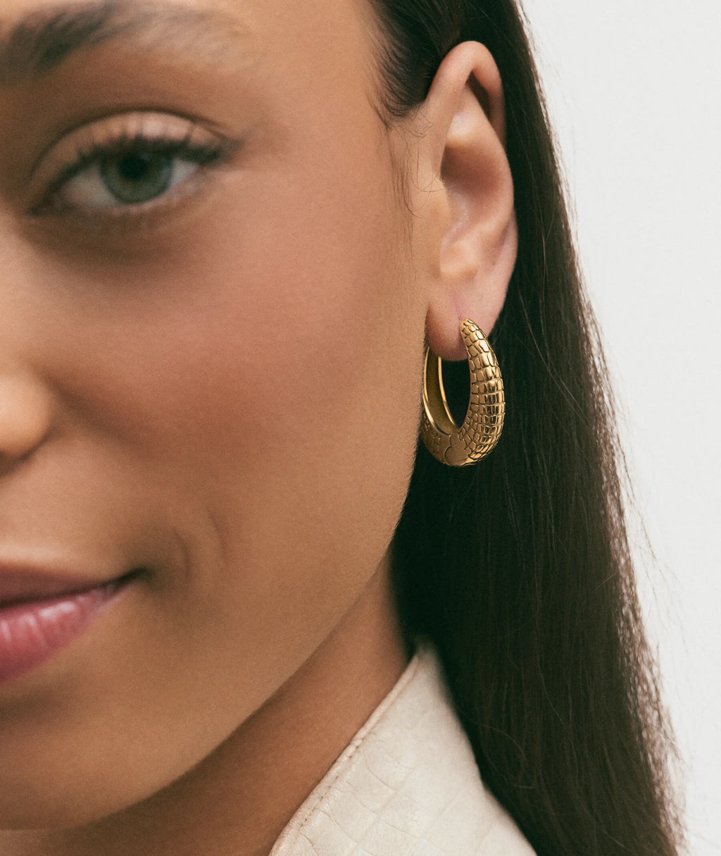 Crocodile Print Bella Earrings