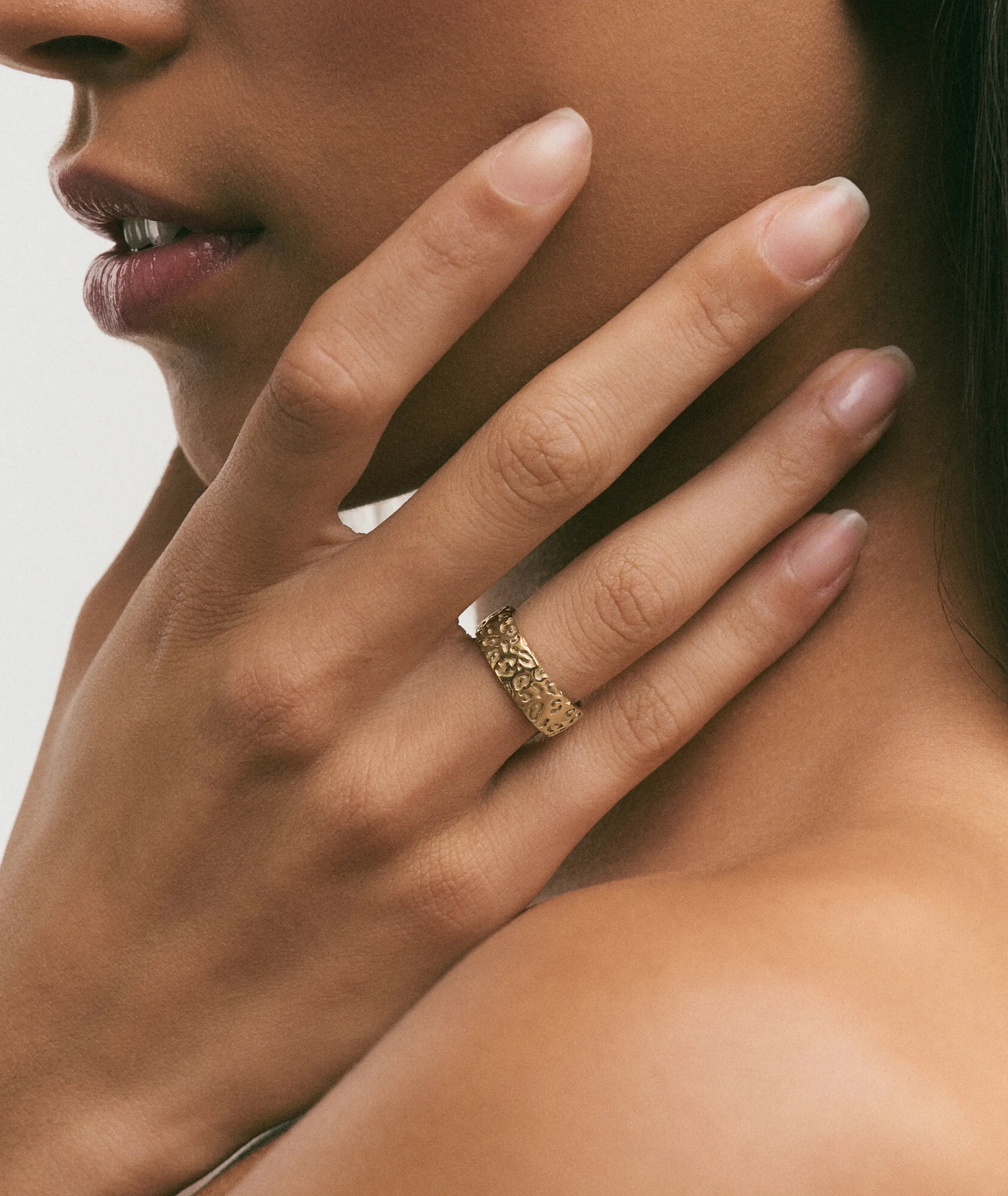 Leopard Print Band Ring