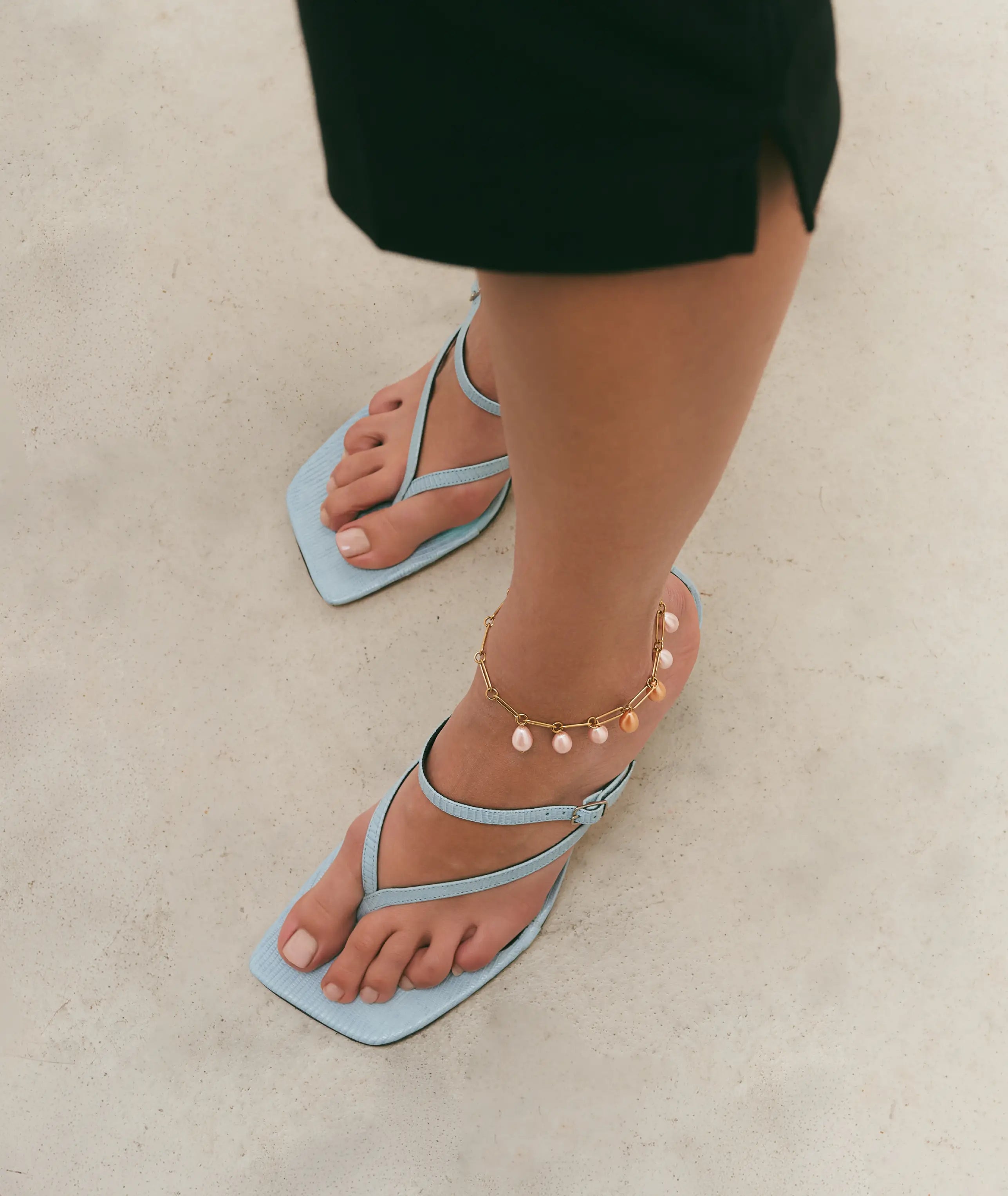 Pearl Dangle Anklet