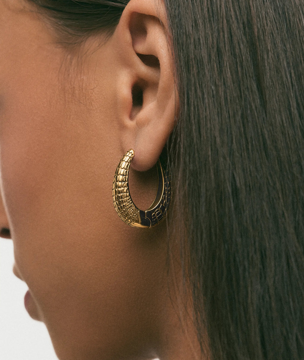 Crocodile Print Bella Earrings