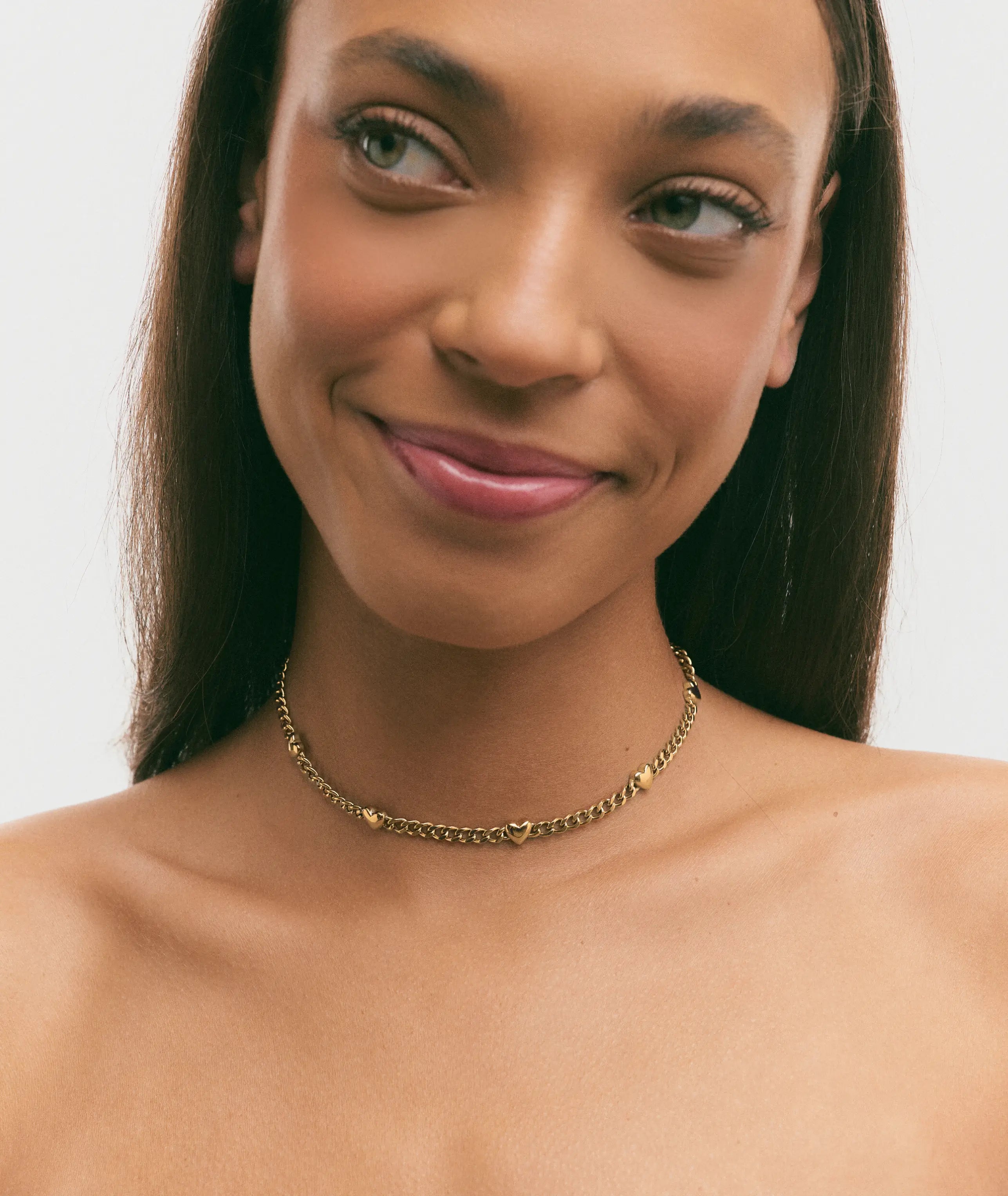 Divine Multi Heart Choker