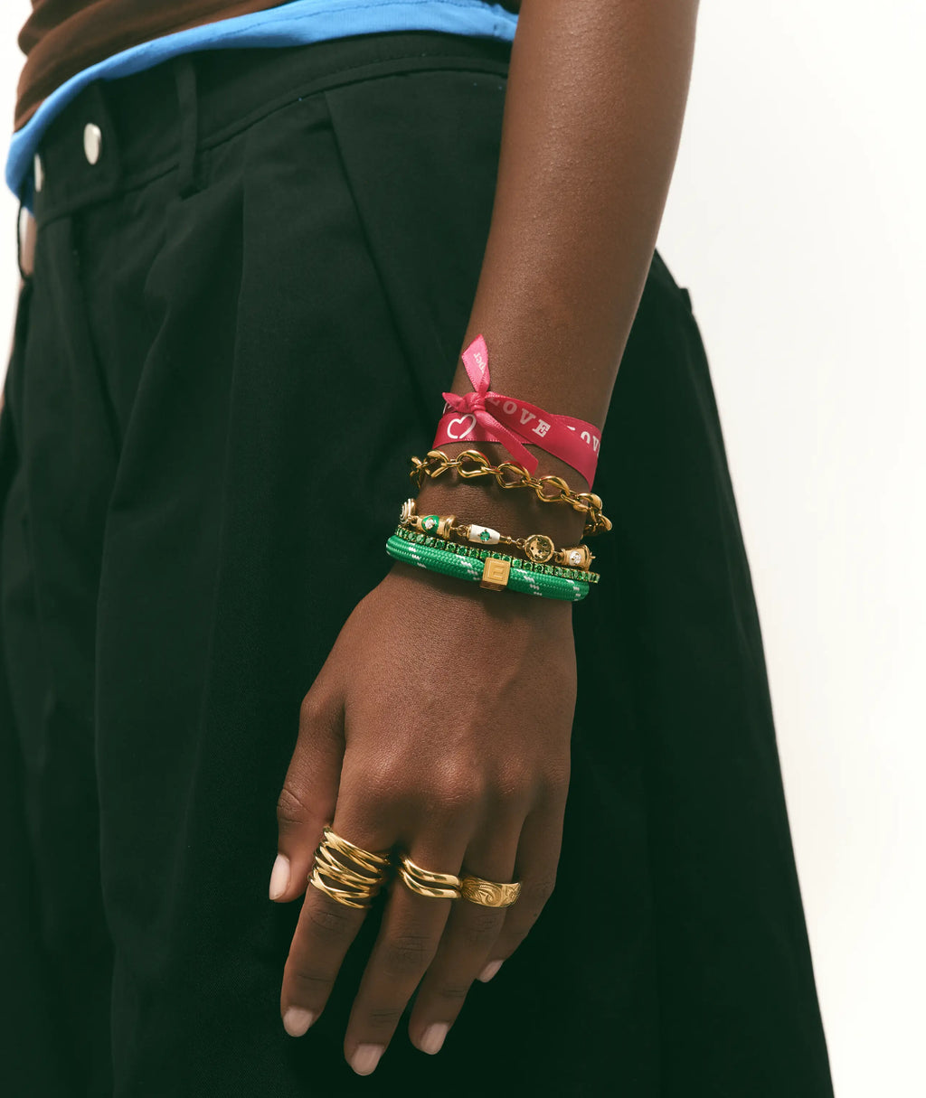 The Monogram Green Bracelet