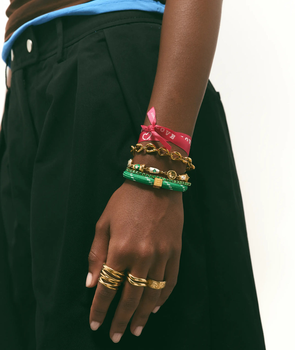 The Monogram Green Bracelet