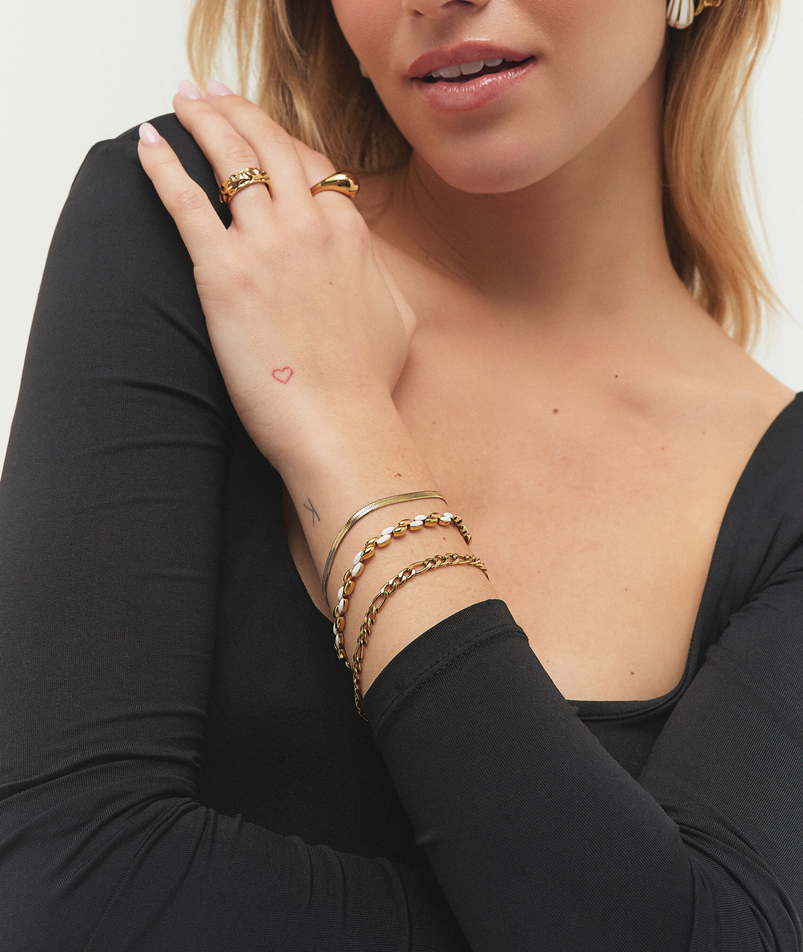 White & Gold Bracelet