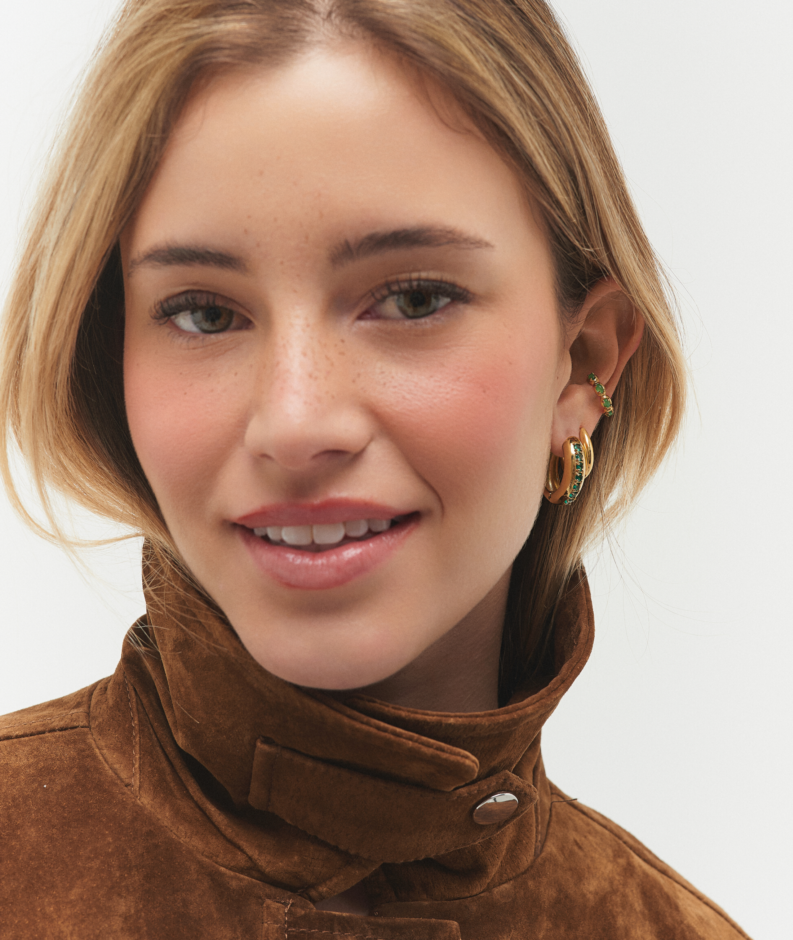 Green Crystal Earrings