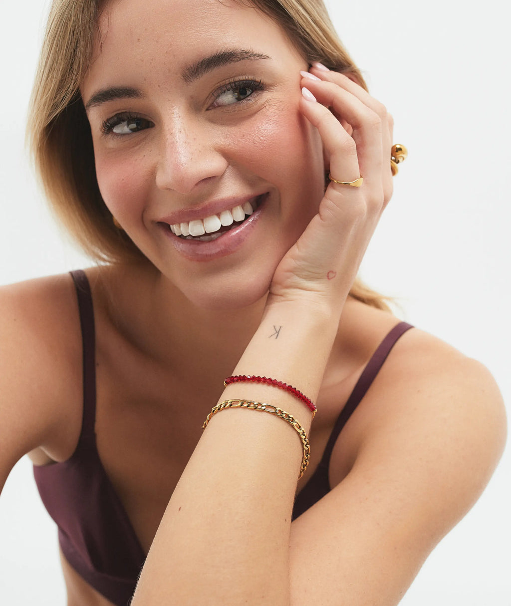 The Red Fan Basketball Bracelet