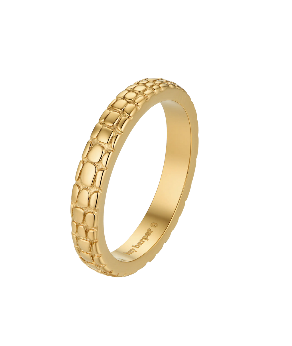 Crocodile Print Essential Ring