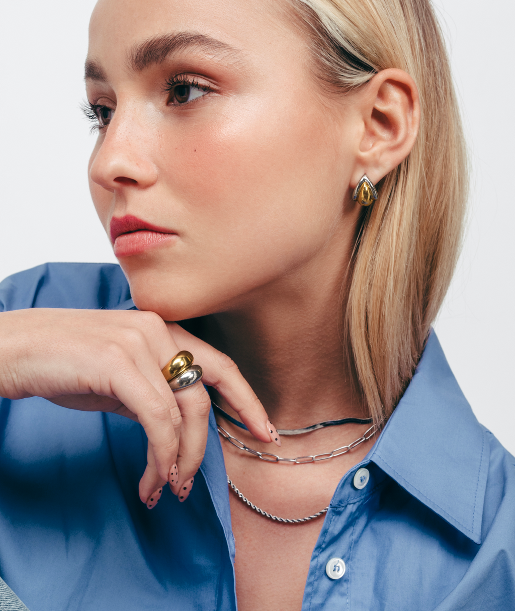 Bubble Duotone Stud Earrings