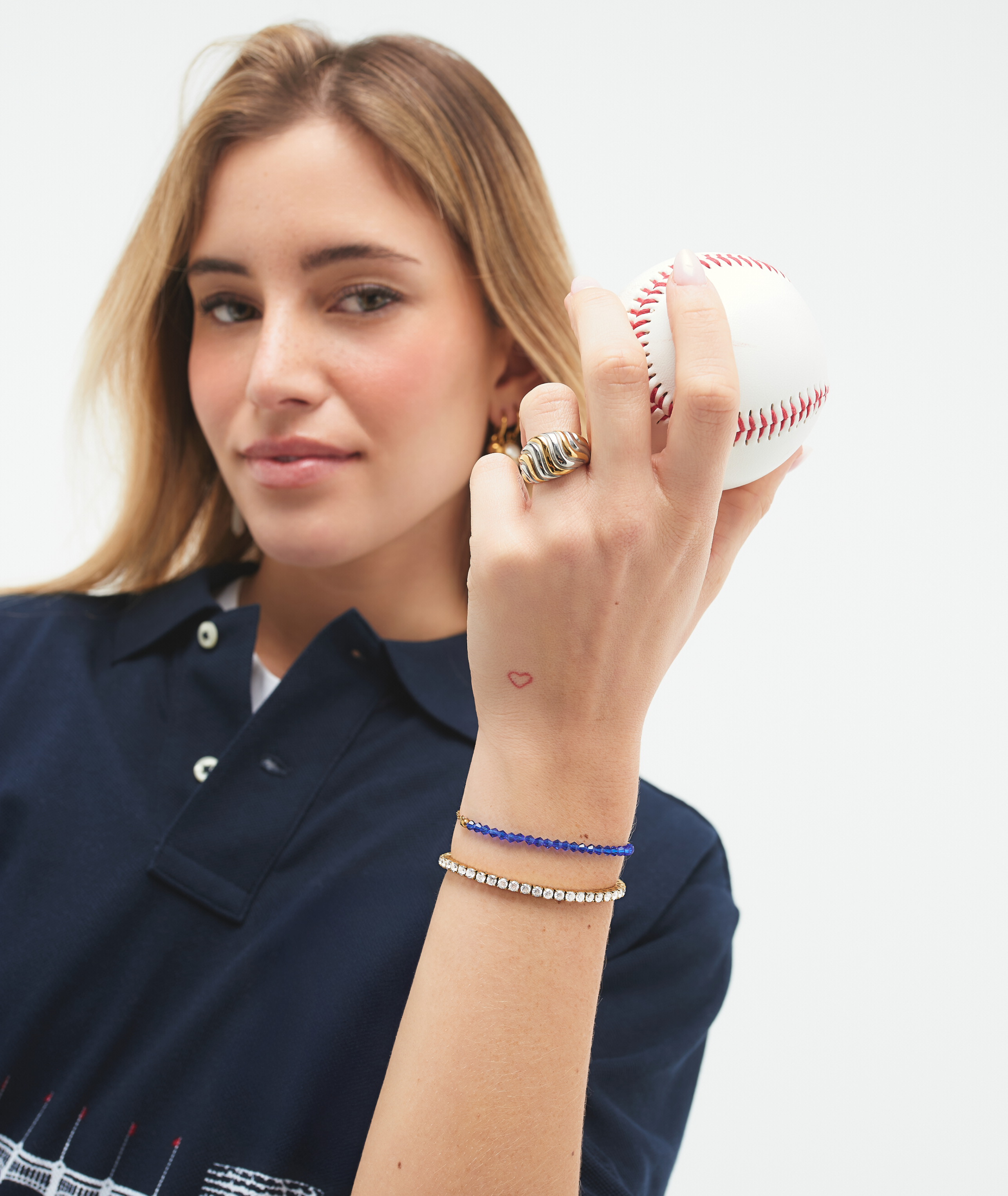 The Blue Fan Baseball Bracelet