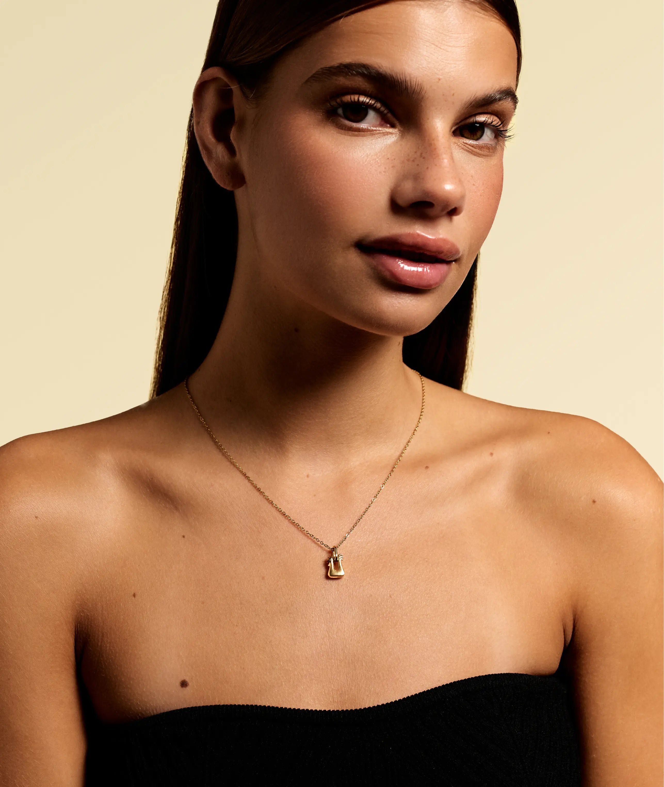 Galo Chicken Charm + Miss Long Necklace