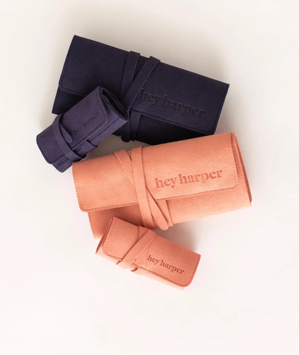 Travel Pouch - Blue Jewelry Case