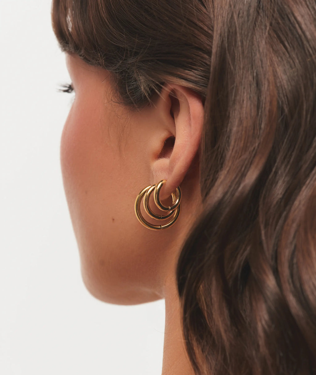 Triple Hoops Set