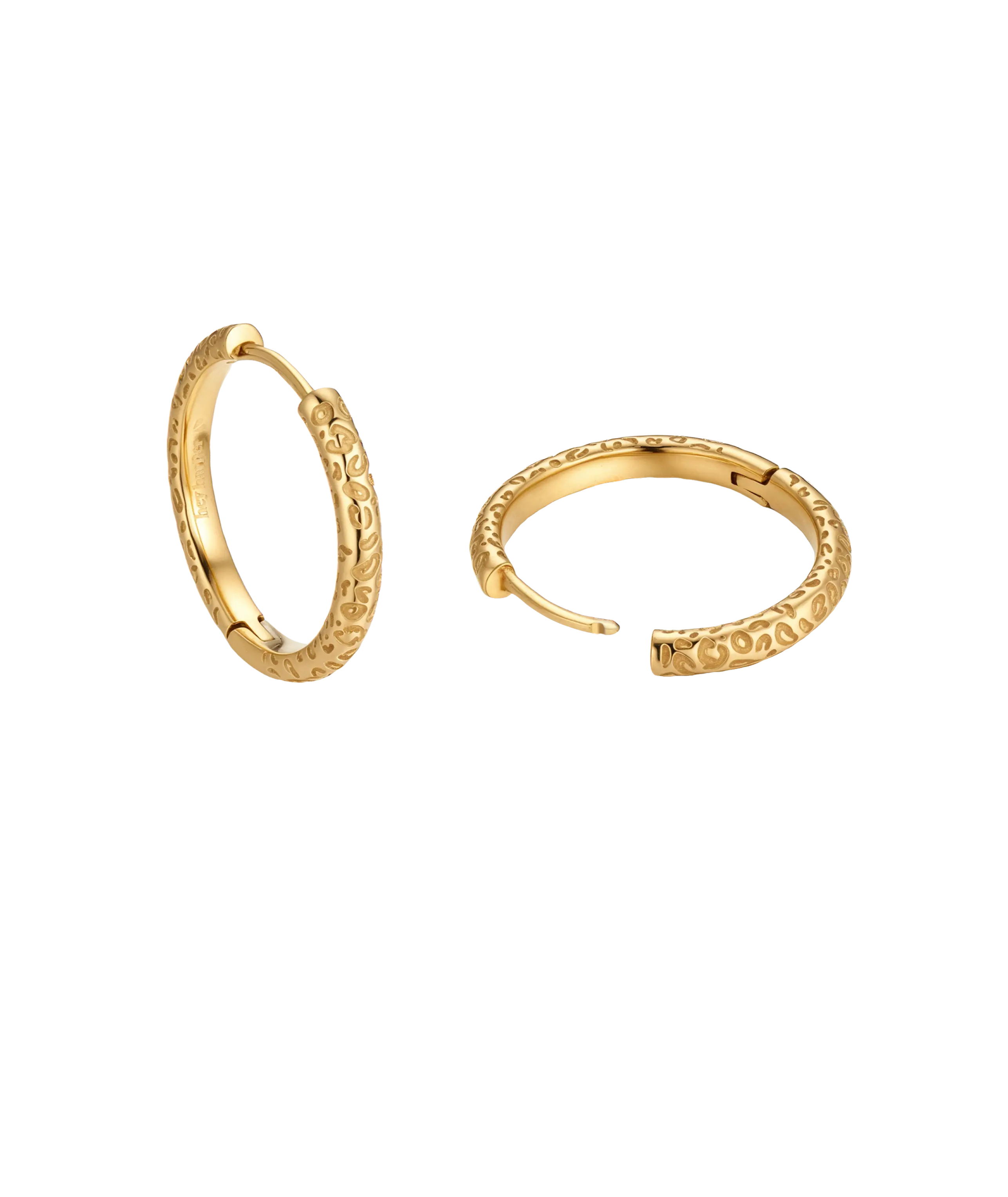 Leopard Print Large Hoop Earrings