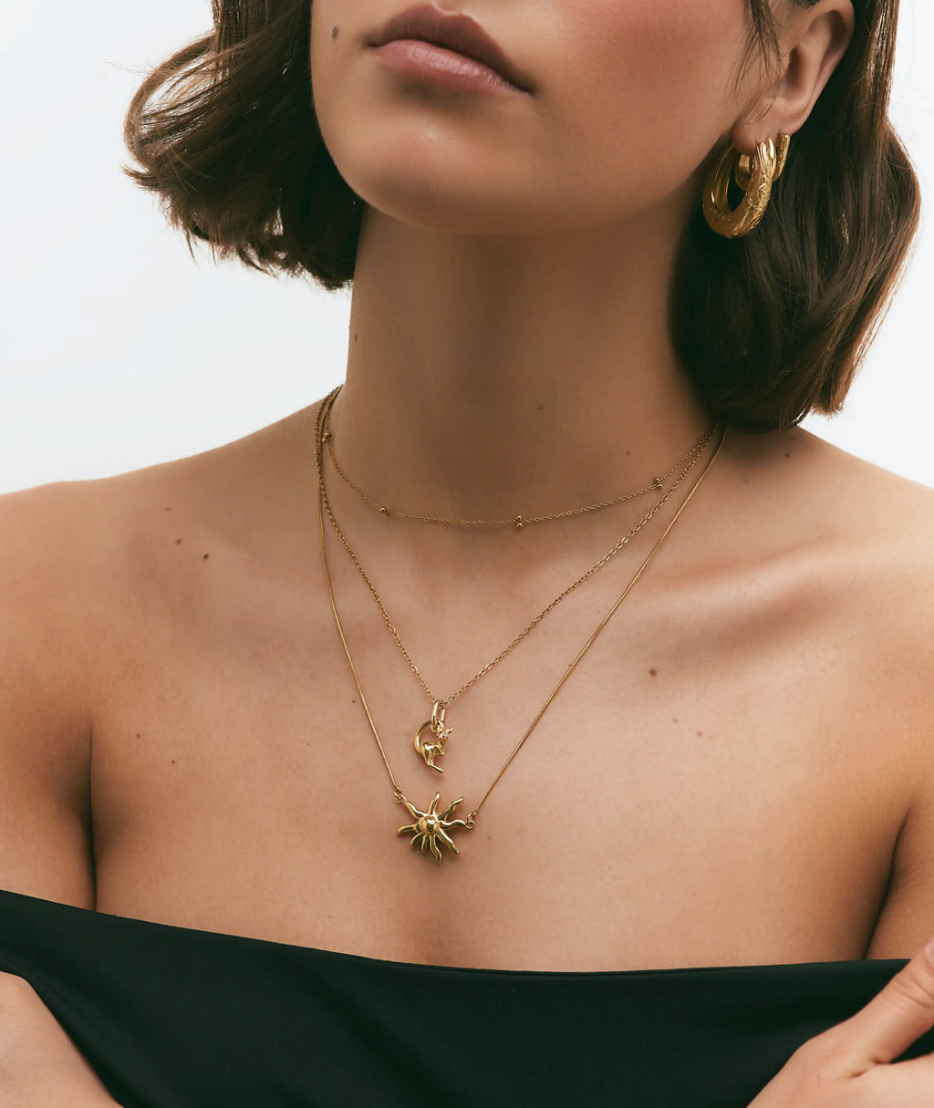 Kangaroo Charm + Miss Long Necklace