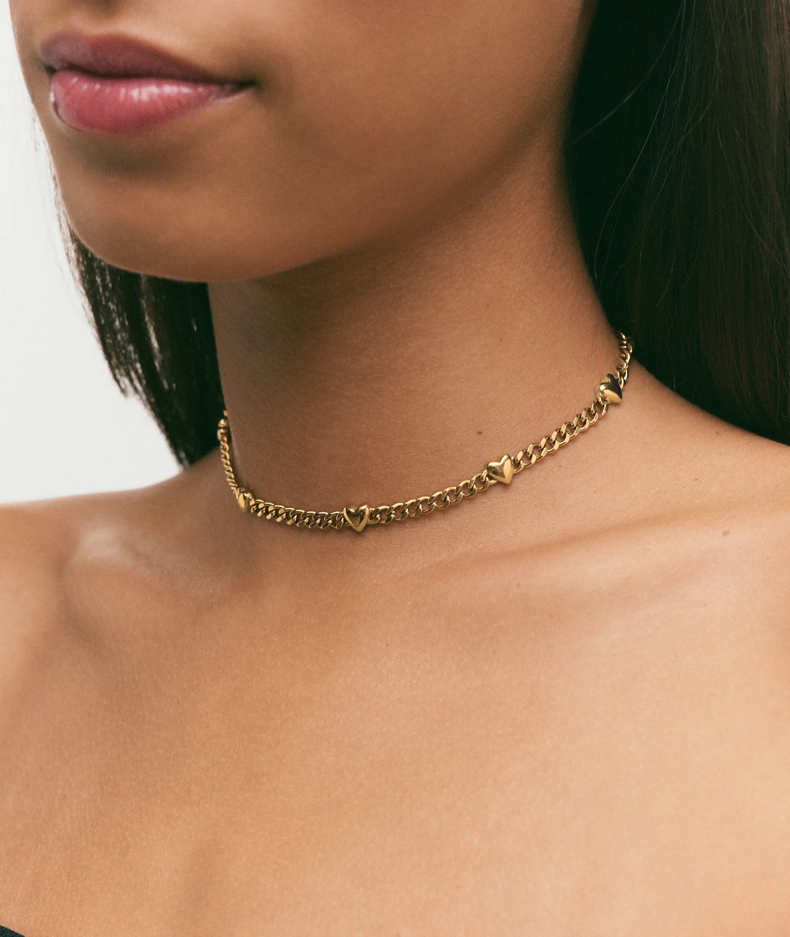 Divine Multi Heart Choker
