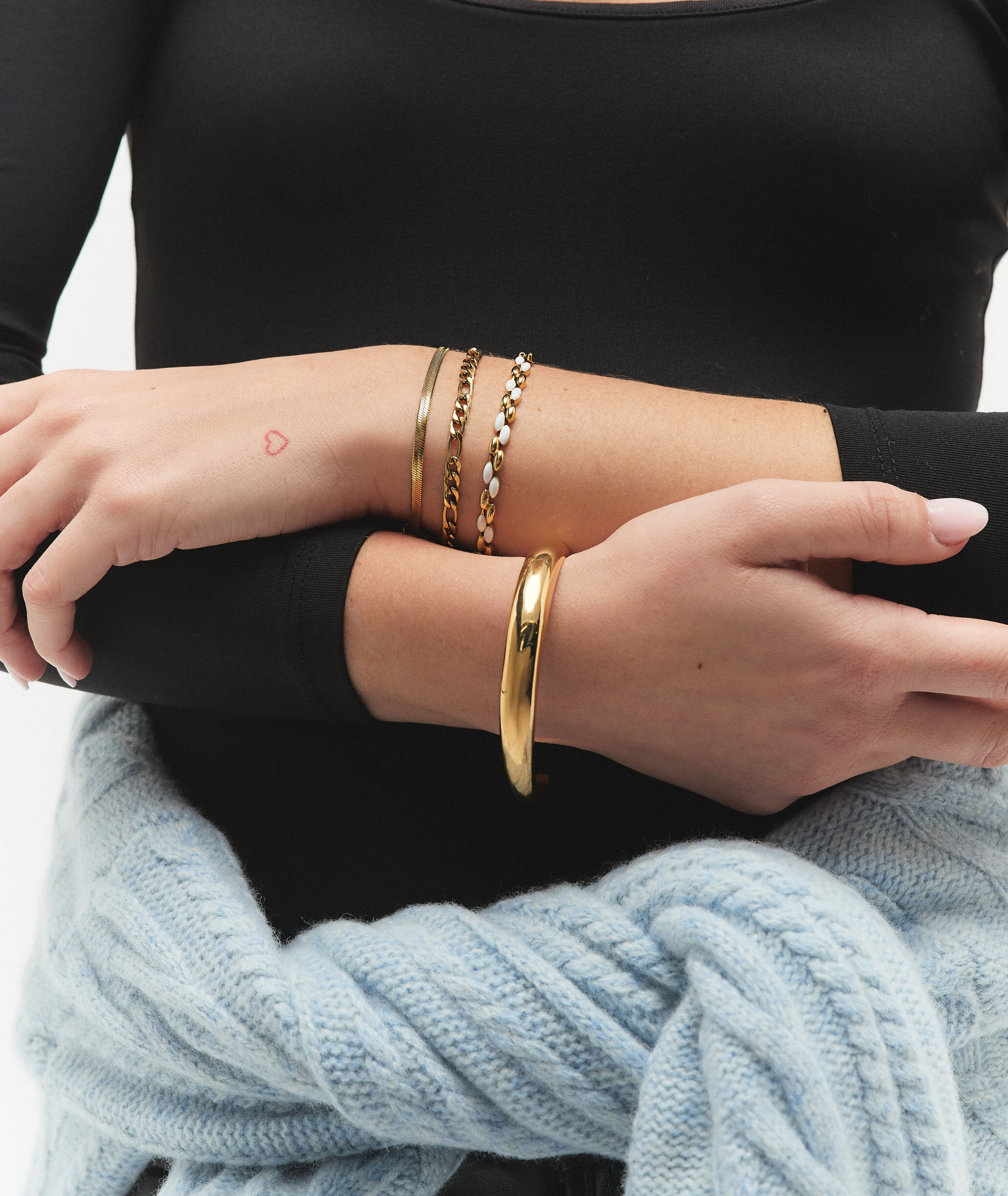 White & Gold Bracelet