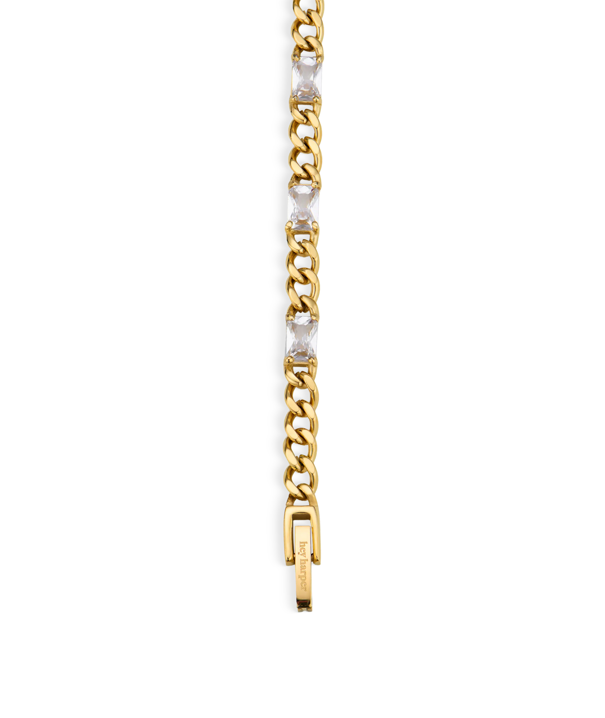 Allegra Clear & Gold Bracelet